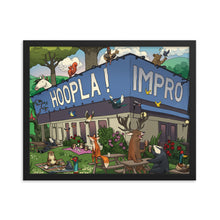 Load image into Gallery viewer, Hoopla Animal Illustration Framed Poster