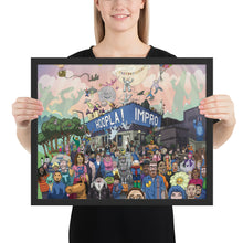 Load image into Gallery viewer, Hoopla Party Illustration Framed Poster
