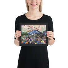 Load image into Gallery viewer, Hoopla Party Illustration Framed Poster