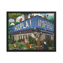 Load image into Gallery viewer, Hoopla Animal Illustration Framed Poster
