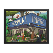 Load image into Gallery viewer, Hoopla Animal Illustration Framed Poster
