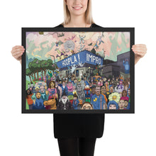 Load image into Gallery viewer, Hoopla Party Illustration Framed Poster
