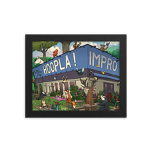 Load image into Gallery viewer, Hoopla Animal Illustration Framed Poster
