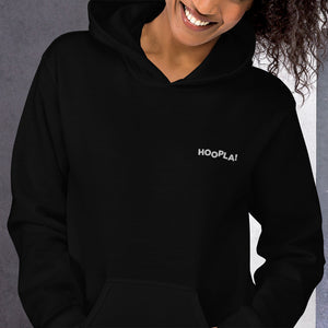 Hoopla Embroidered Logo Unisex Hoodie