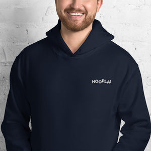 Hoopla Embroidered Logo Unisex Hoodie