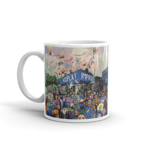 Hoopla Party Illustration Mug