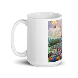 Hoopla Party Illustration Mug